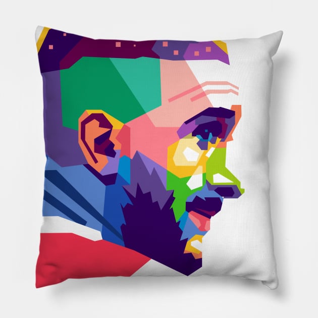 Hakim Ziyech Pillow by erikhermawann22