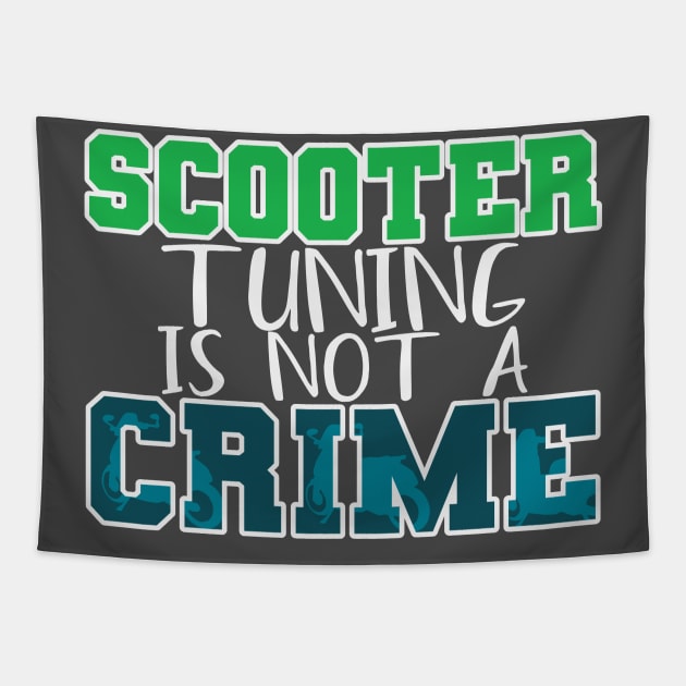 Tuning Scooter Tapestry by TeePixelate