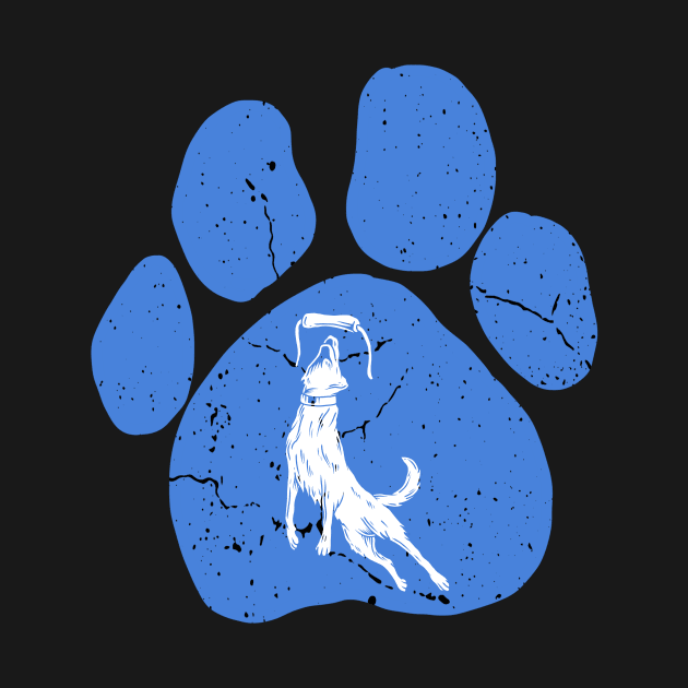 DOCK DIVER DOG PALM by Tee Trends