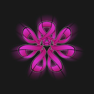 Breast Cancer Ribbon HYDRA Symbol T-Shirt