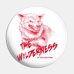 Wolf, The Wilderness- Red Design Pin