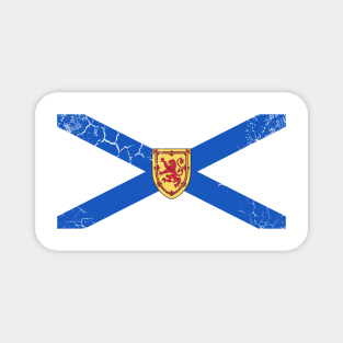 Nova Scotia Flag Canada Vintage Fade Magnet