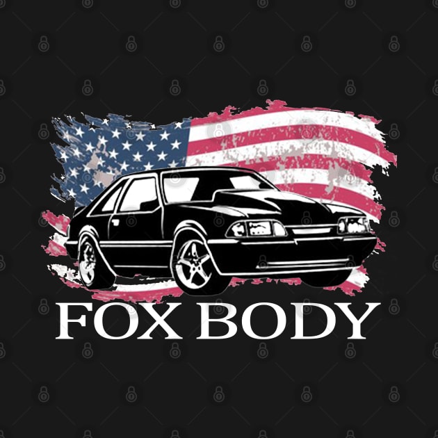 Mustang Foxbody American Fox body stang Muscle classic Car 5.0L by JayD World