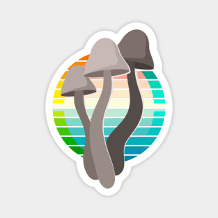 Toadstool Mushroom Sunset Magnet