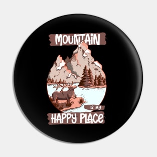 Mountain is my happy place Pin