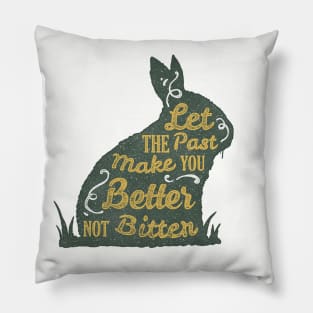 Let the past make you better not bitter Pillow