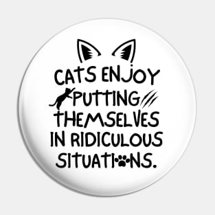 Cats enjoy putting themselves in ridiculous situations. Pin