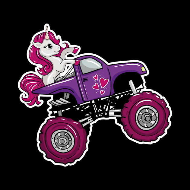 Monster Truck Unicorn by LetsBeginDesigns