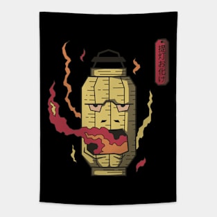 Chochin Obake Flame Tapestry