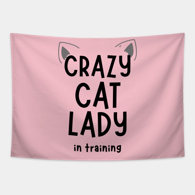 Crazy cat lady shirt | Funny gift idea Tapestry by Fayn