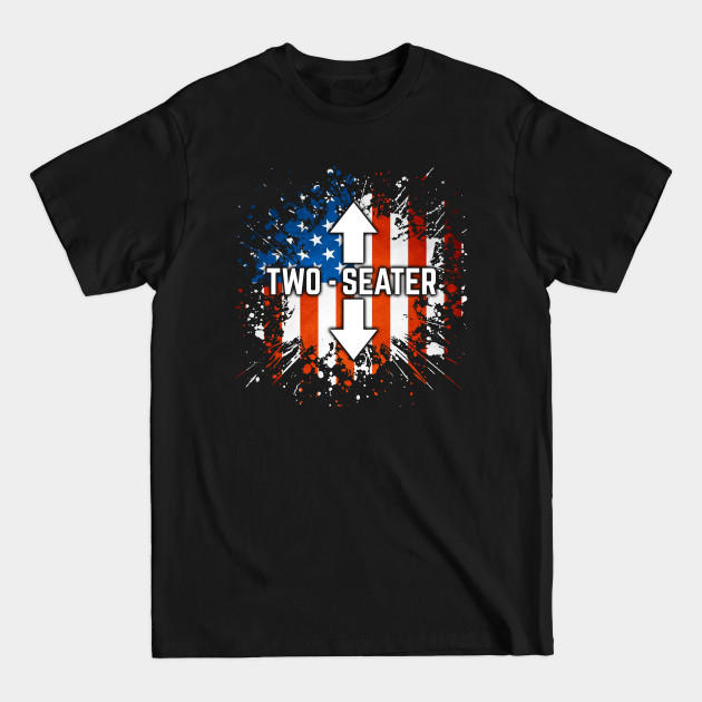 Discover Two Seater American Flag - Two Seater - T-Shirt