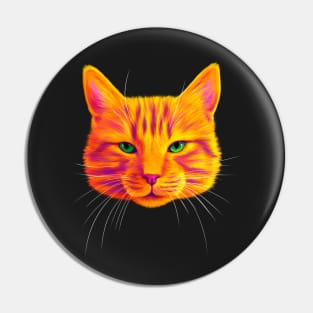 Orange Tabby Cat Pin