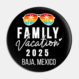 Baja Family Beach Vacation Pin