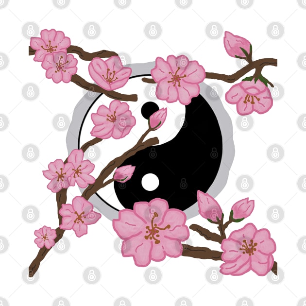 Yin and Yang sakura by adelinegraphics