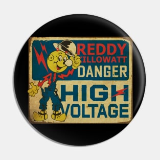 RETRO STYLE - reddy kilowatt HIGH VOLTAGE Pin