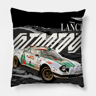 Lancia Stratos HF Stradale Sandro Munari classic wrc Pillow