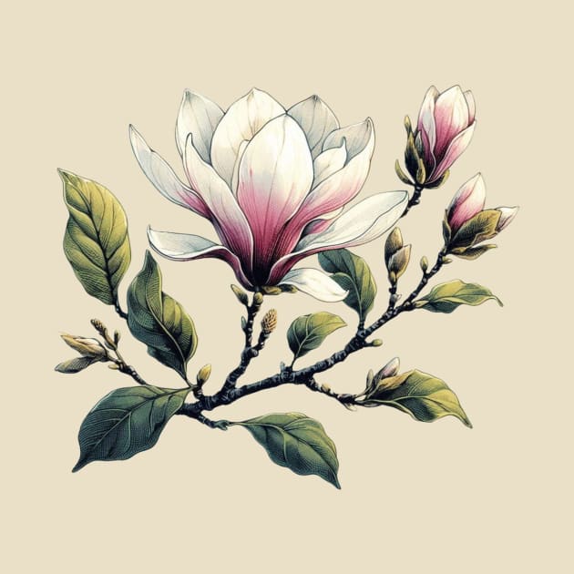 Magnolia Flower by JohnTy