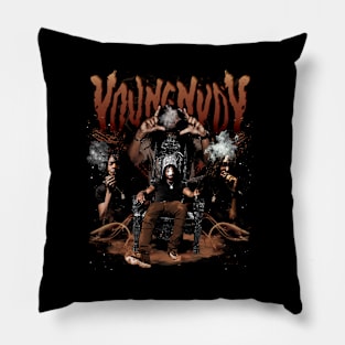 Young Nudy Vintage Pillow