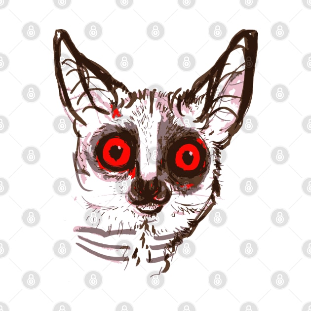 Galago Lemur by belettelepink