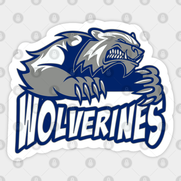 Wolverines Sports Logo - Wolverines - Sticker | TeePublic Wolverines Sports Logo - Wolverines - Sticker | TeePublic