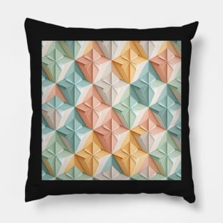 Geometric Repeating Pattern, pastel colours Pillow