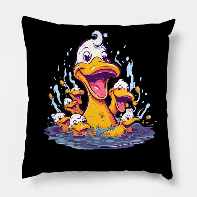 Quack Squad Pillow by CreativeFashionAlley