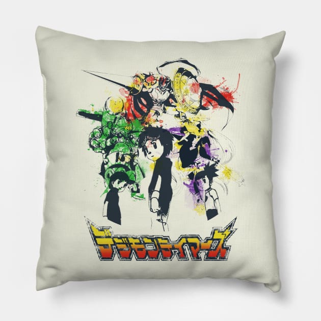 Splash of Tamers Pillow by ManuLuce