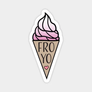 Frozen Yogurt Cone Magnet