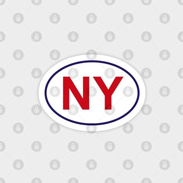 New York State Sticker Magnet by AdventureFinder