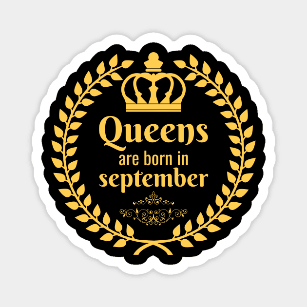 Queens are born in september Magnet by LAMUS