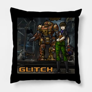 Glitch and her VND-1R Vindicator Battlemech Pillow