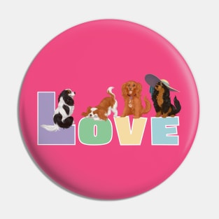 I LOVE my Cavalier King Charles Spaniels Pin