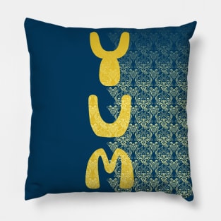 YUM - Breakfast Damask Food Pattern Pillow