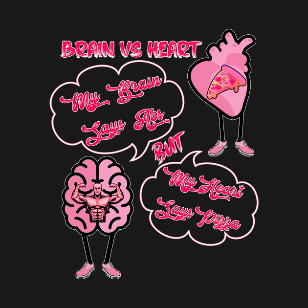 Brain vs Heart by JB's Design Store