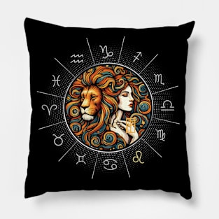 ZODIAC Leo - Astrological LEO - LEO - ZODIAC sign - Van Gogh style - 17 Pillow