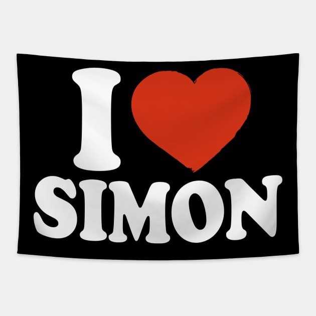 I Love Simon Tapestry by Saulene