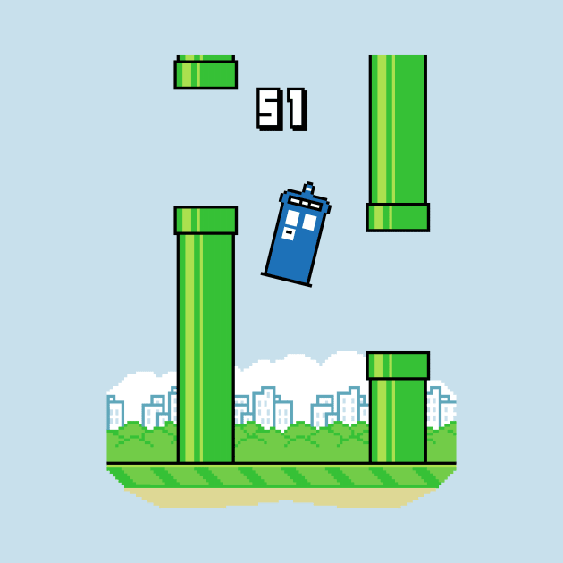 Flappy Tardis by BrayInk