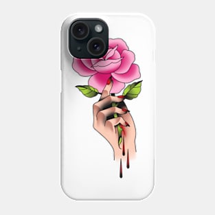 Hand with Rose Phone Case