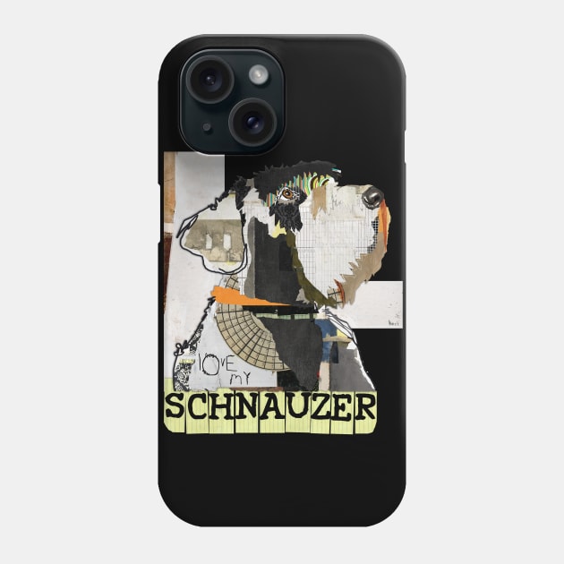 Schnauzer Phone Case by michelkeck