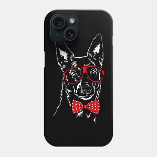 Cute Australian Kelpie dog portrait Phone Case