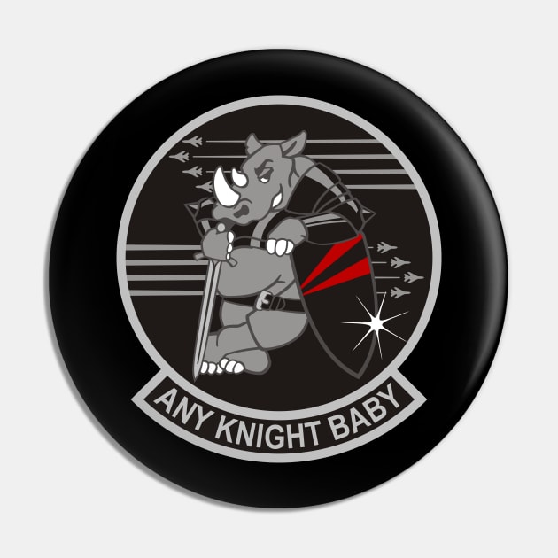 F/A18 Rhino - VFA154 Black Knights Pin by MBK