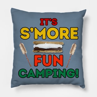 Campfire Happiness It's s'more fun camping Frit-Tees Pillow