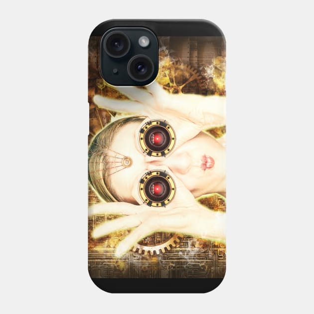 Steam Punk Woman Phone Case by 1AlmightySprout