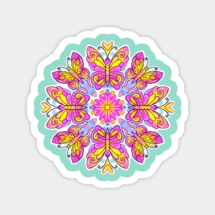 Butterfly mandala Magnet