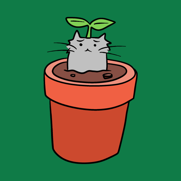 Cat Planter by saradaboru