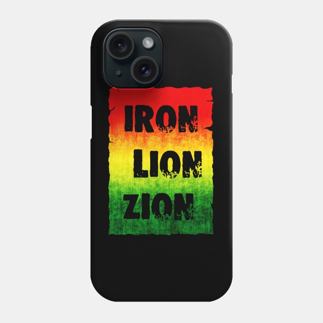 Iron Lion Zion Phone Case by Erena Samohai