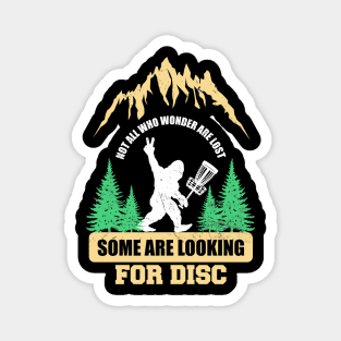 Disc Golf bigfoot Magnet