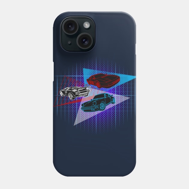 80s Supercars Phone Case by AutomotiveArt