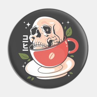 Skull Coffee Pin