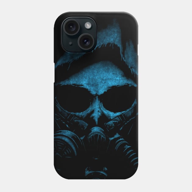 Green Gas Mask Phone Case by pilipsjanuariusDesign